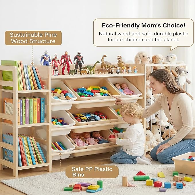 Amdermi Kid's Toy Storage Organizer - Image 8