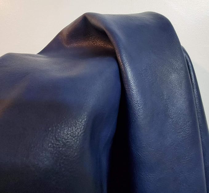 NAT Leathers | Navy Soft Faux Vegan Leather PU | 3 Yard Cut by The Yard | by NATLeathers