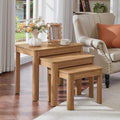 Joaxswe Farmhouse Nesting Tables Set of 3, Living Room Table Set by Joaxswe