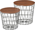 HOMCOM End Tables Set of 2, Nesting Tables by HOMCOM