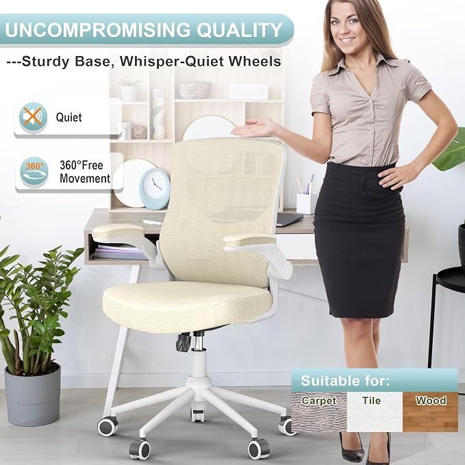 Office Chair for Long Hours & Lower Back Pain Relief – 4" Thick Molded Foam - Image 7