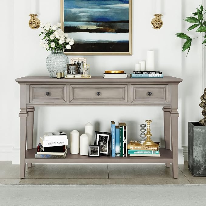 Harper & Bright Designs TREXM Classic Retro Style Console Table - Image 3