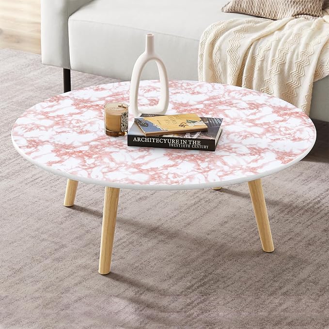 practicalWs White/Pink Marble Contact Paper Granite Peel and Stick Countertops - Image 6