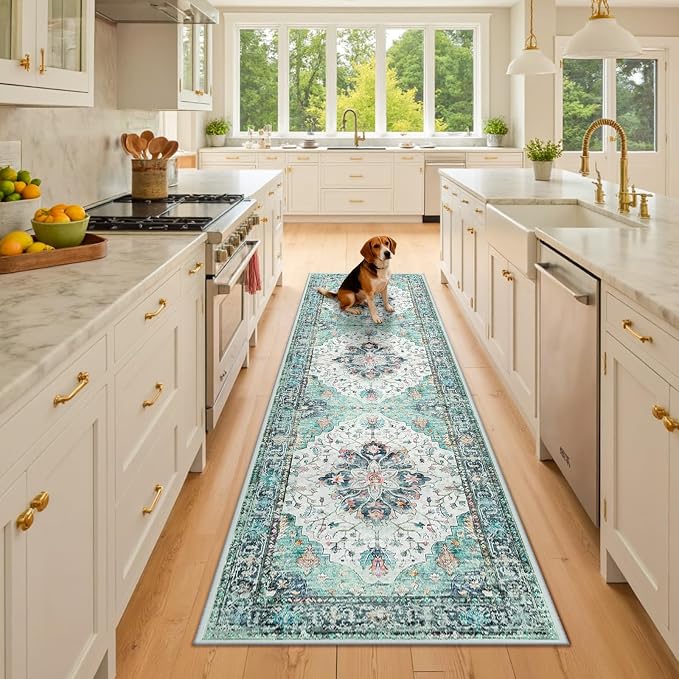 Area Rugs 2'x8' Runner Rug Non Slip Washable by RELEANY