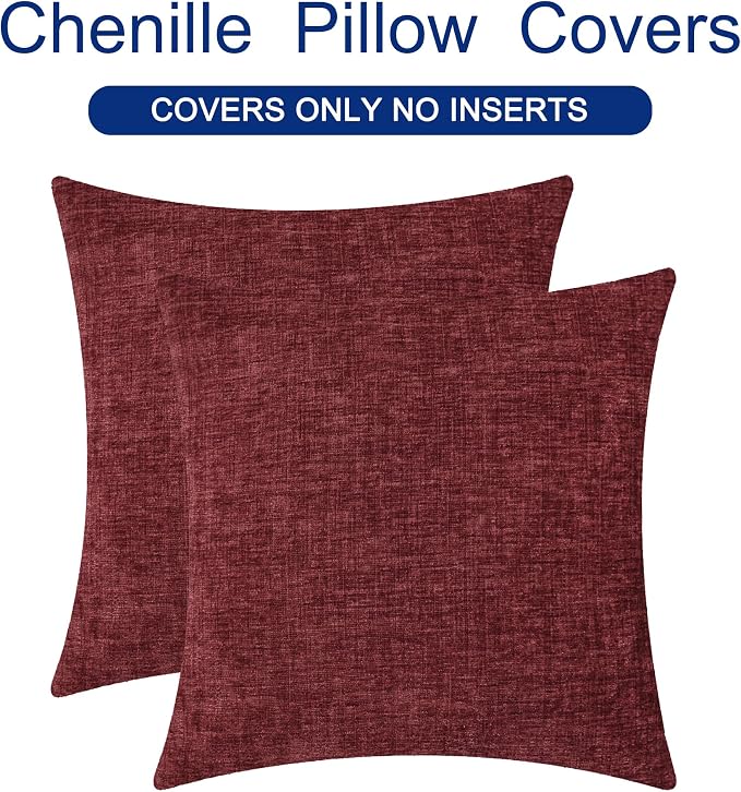 CaliTime Christmas Throw Pillow Covers Decorative 24 X 24 Inches Pack of 2 Cozy - Image 6