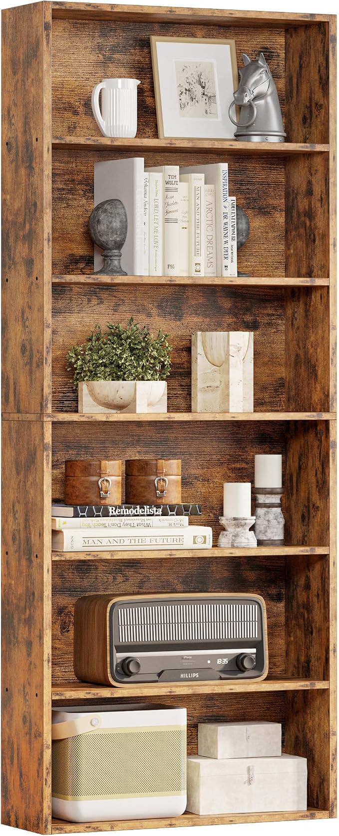IRONCK Industrial Bookshelves and Bookcases Floor Standing 6 Shelf Display by IRONCK
