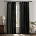 IVAPUPU Pinch Pleated Curtains 90 Inches Long, Light Filtering Thick Linen by IVAPUPU