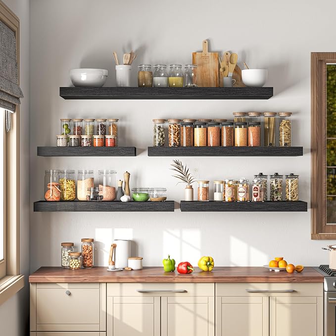 Dreamland 32" Floating Shelves for Wall, Wall-Mounted Shelves for Bedroom - Image 7