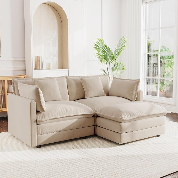mikibama Modular Sectional Sofa, 76.4 Inch L Shaped Couch Set - Image 8
