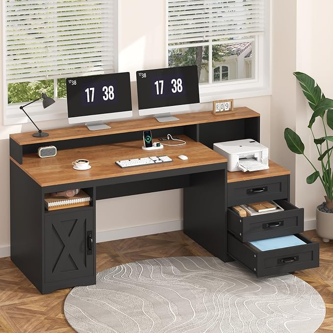 TVU Farmhouse Computer Desk - Image 3