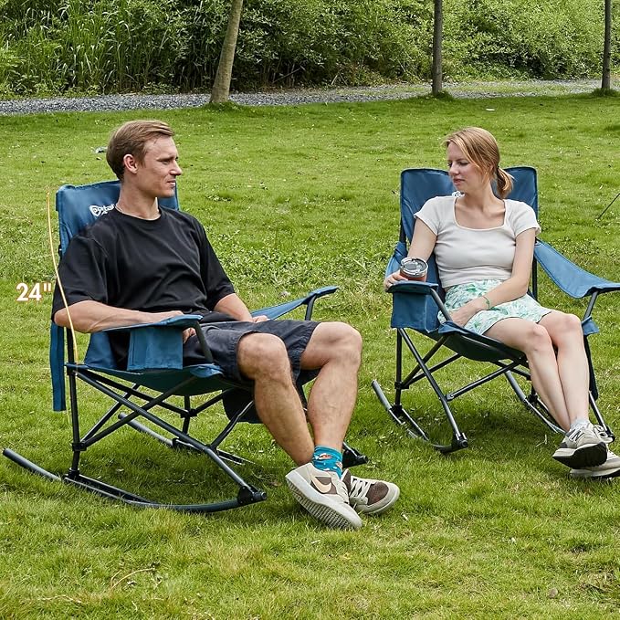 Portal Outdoor Rocking Chair Camping Folding Portable Rocker - Image 2