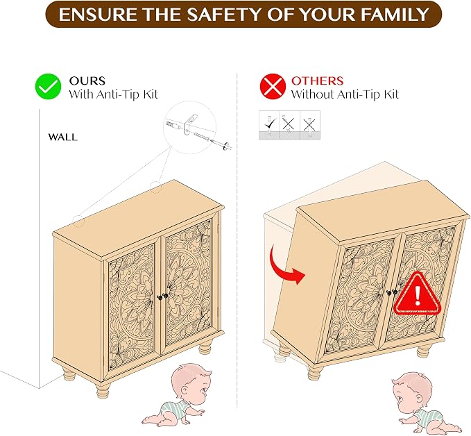 JOINICE Blue Accent Cabinet - Image 7