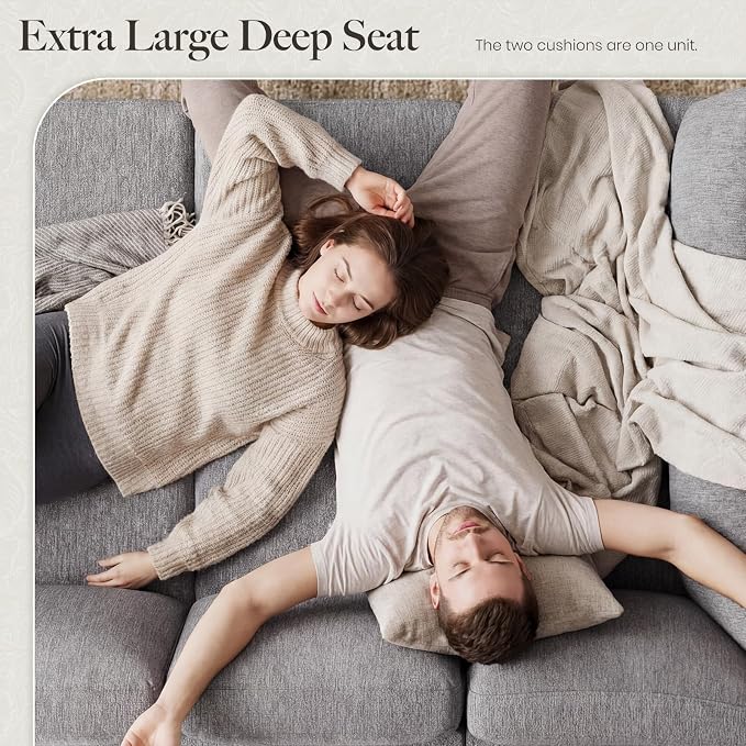 Belffin 111" Cloud Sectional Sleeper Sofa - Image 7