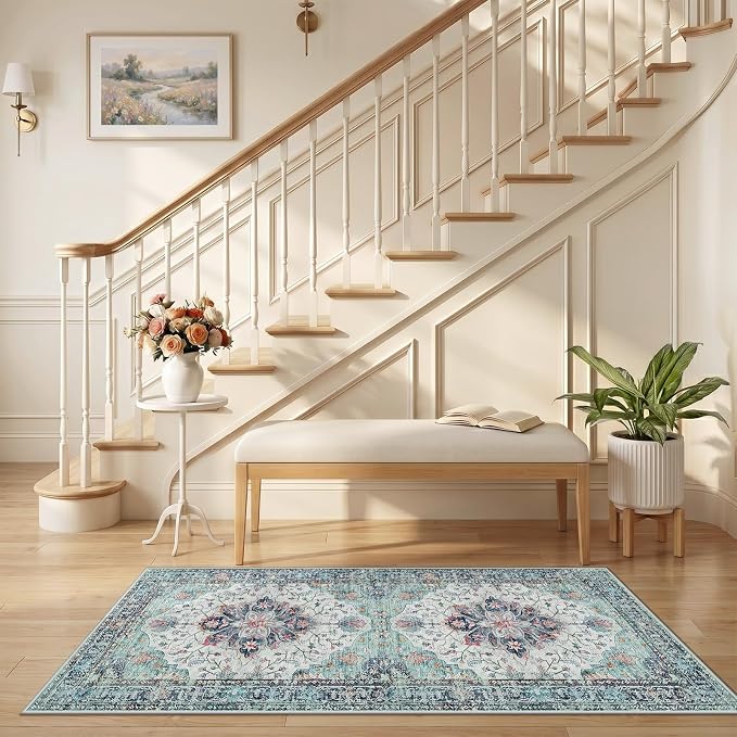 RELEANY Area Rugs 2'6"x5' Runner Rug Non Slip Washable - Image 3