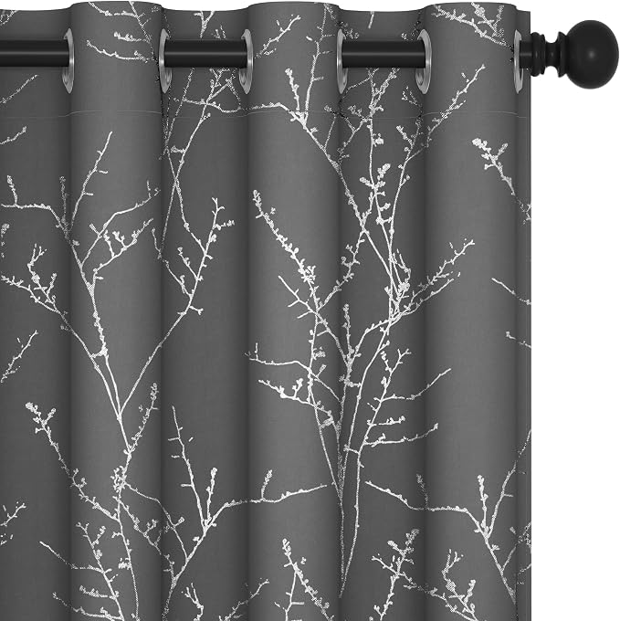 Deconovo Floor to Ceiling Curtains, Soundproof Thermal Insulated Curtain by Deconovo