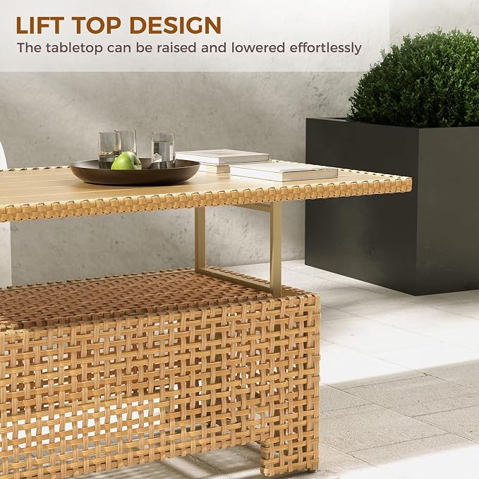 Grand patio 7-Piece Patio Wicker Furniture Set - Image 2