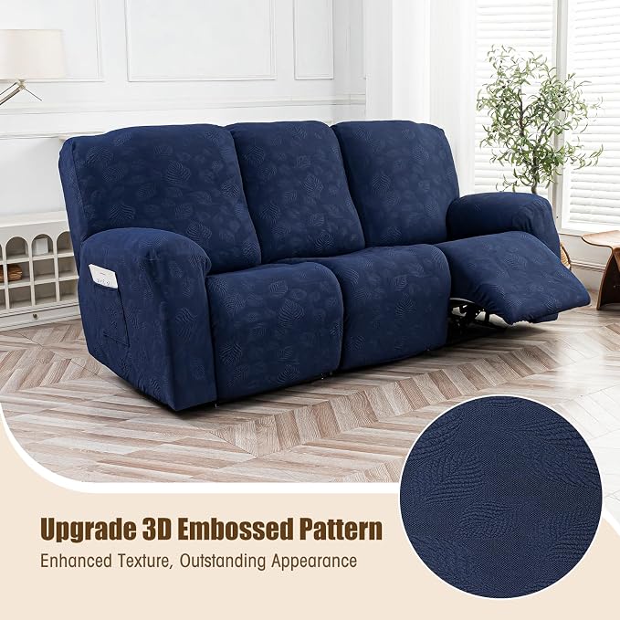 Gennia Recliner Sofa Covers 5 Pieces, Waterproof Sectional Couch Cover Stretch - Image 2