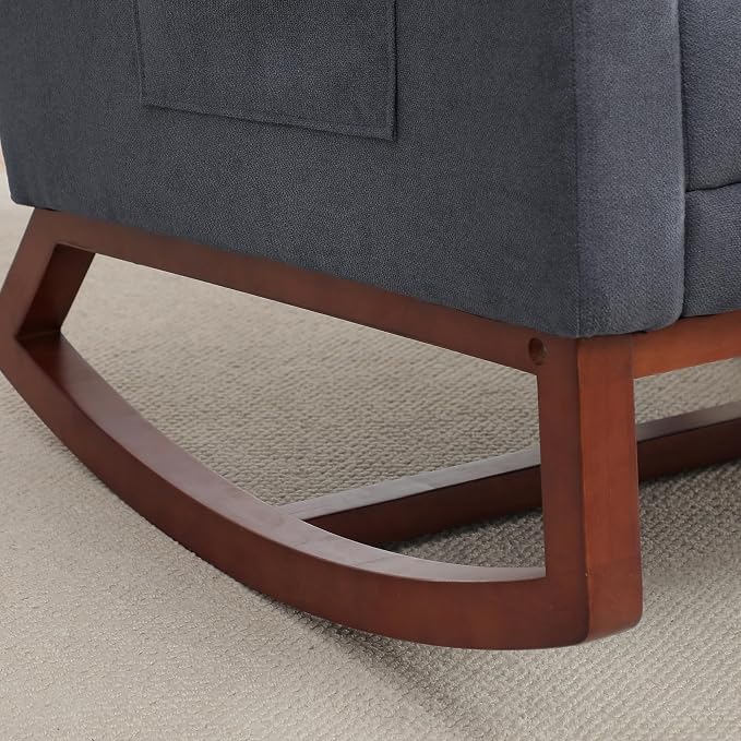 HCHAIRH Nursery Rocking Chair, Wingback Rocking Chair Nursery - Image 9
