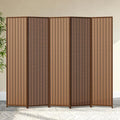 5 Panel Room Divider and Extra Wide Folding Privacy Screen, Bamboo Room Divider by cocosica