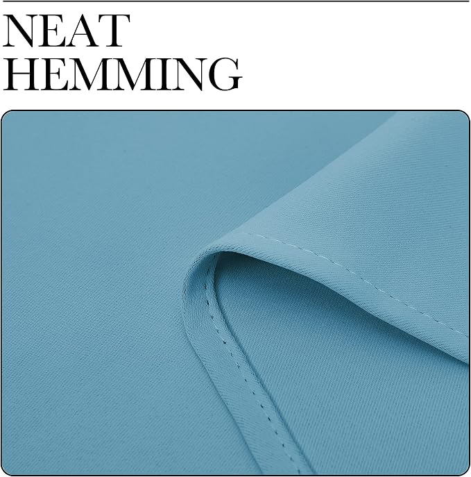 NICETOWN Teal Blue Blackout Curtains 90 inches Length - Image 6