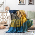 Bohemian Throw Blanket for Couch，Colorful Chenille Tassels Boho Woven Hippie by Unknown