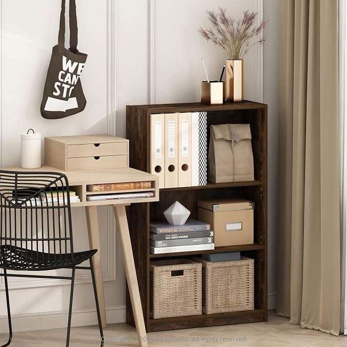 Furinno JAYA Book Shelf, 3-Tier Bookshelf, Bookcase - Image 2