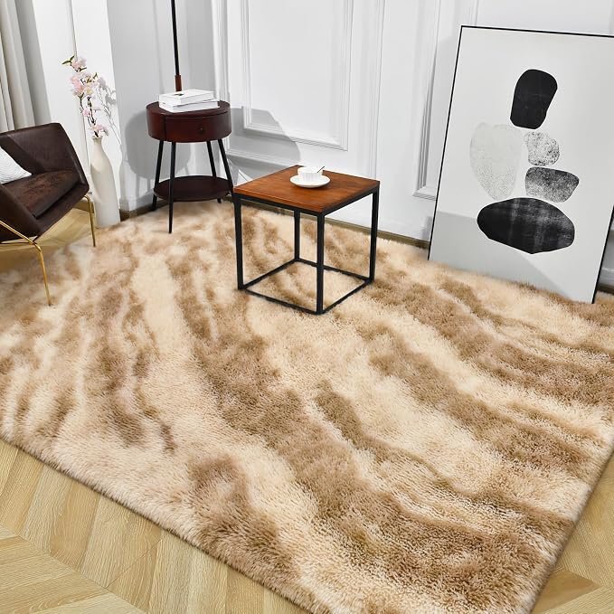 TWINNIS Super Soft Shaggy Rugs Fluffy Carpets, 4x5.9 Feet, Indoor Modern Plush - Image 8