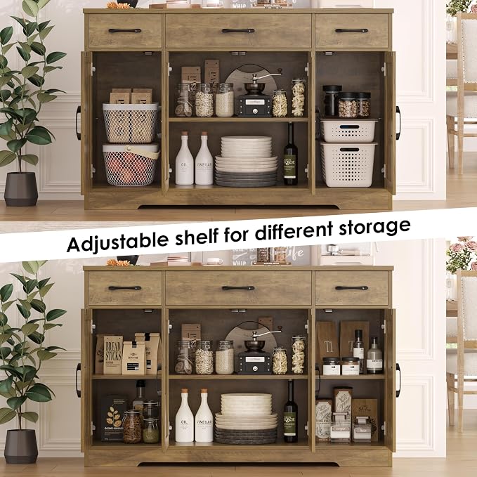 HOSTACK Buffet Sideboard Cabinet - Image 6