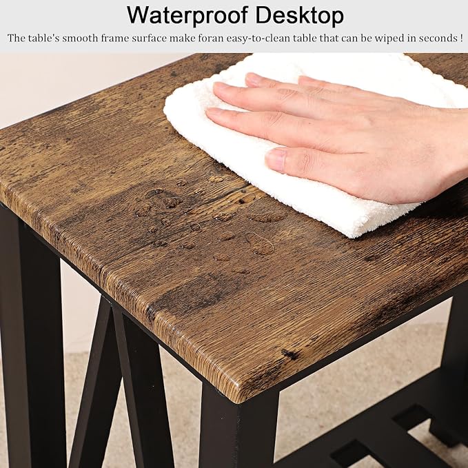Narrow Side Table Rectangular End Tables - Image 8