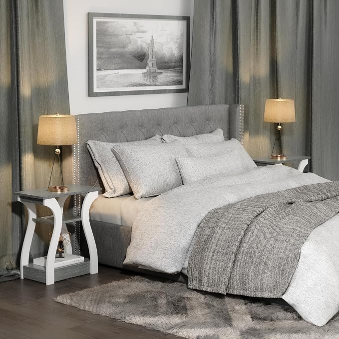 FROMJBEST End Tables Living Room Set of 2, Nightstand - Image 4