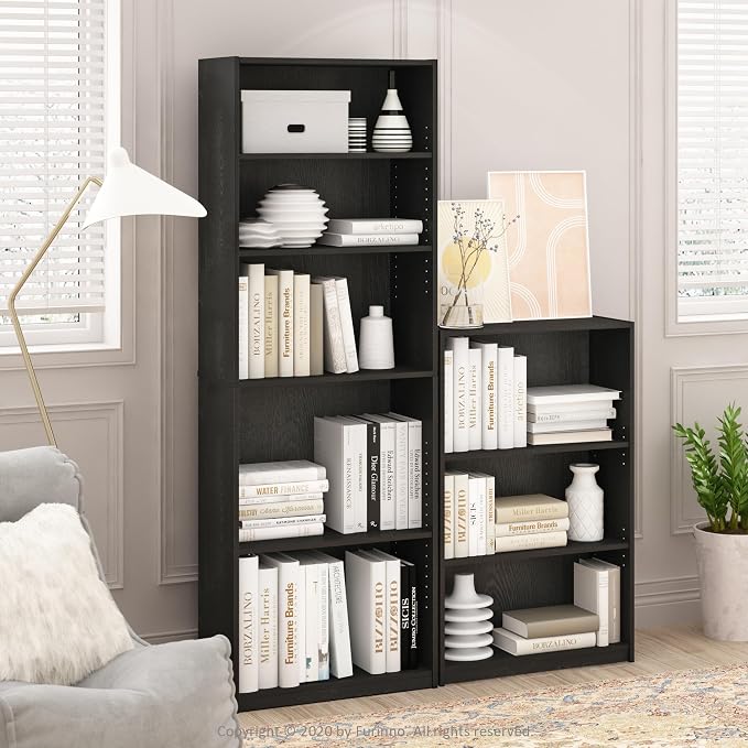 Furinno Jaya Book Shelf, 3-Tier Bookshelf, Bookcase - Image 6