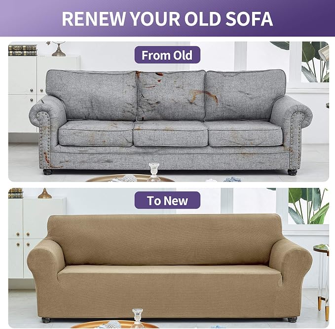 Joccun Stretch Couch Cover Slipcovers, 1-Piece Sofa Covers - Image 6