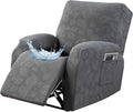 Gennia Recliner Chair Covers 3 Pieces Extra, Waterproof Jacquard Reclining by Genina