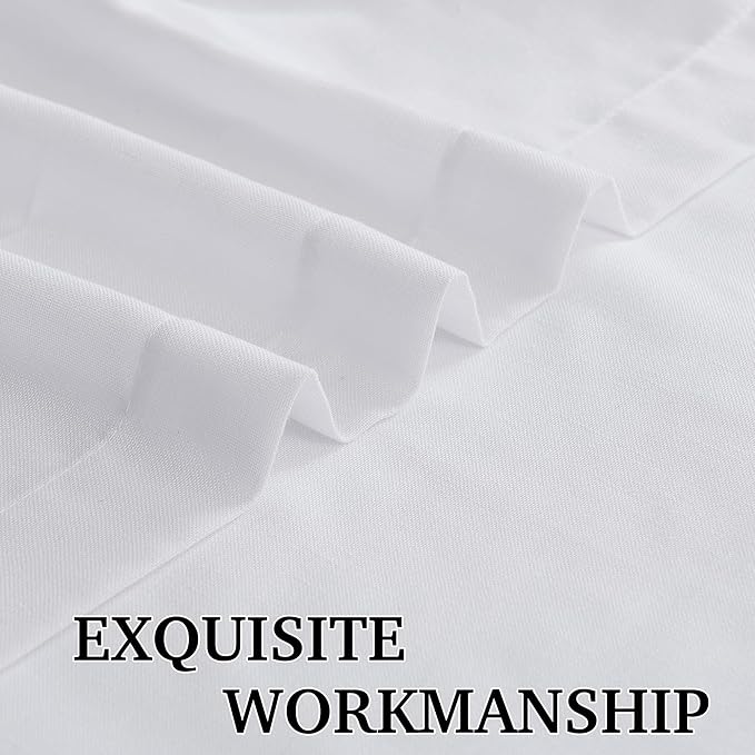 RYB HOME Extra Long Linen Sheer Curtains 108 inches Long, W 52 x L 108 inches - Image 4