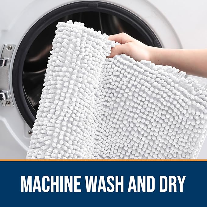 OLANLY Dog Door Mat for Muddy Paws 59x35, Absorbs Moisture and Dirt, Absorbent - Image 5