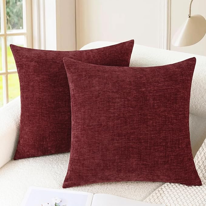 CaliTime Christmas Throw Pillow Covers Decorative 22 X 22 Inches Pack of 2 Cozy by CaliTime