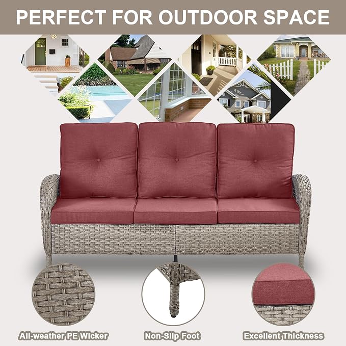 Belord Expansive 10 Pieces Outdoor Patio Furniture Set - Image 6