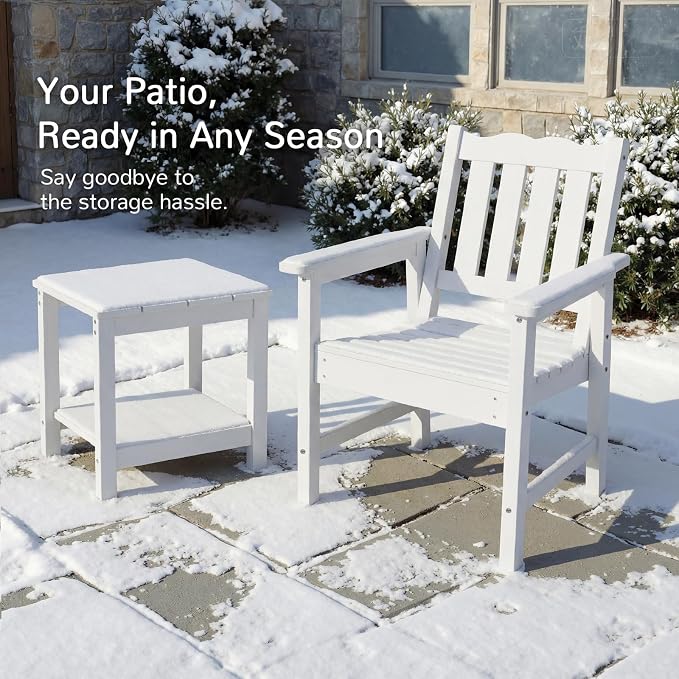 Stoog 3 Piece Patio Dining Sets, All-Weather Patio Chairs - Image 6