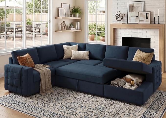 HONBAY Sectional Sleeper Sofa by HONBAY