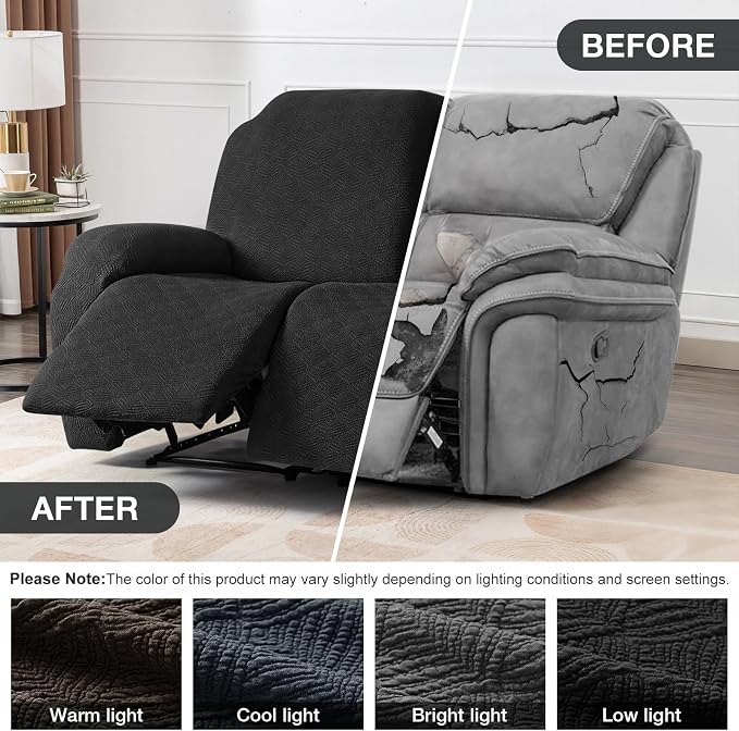 Timeles Extra Wide Recliner Loveseat Covers Oversized Reclining Couch Covers - Image 4