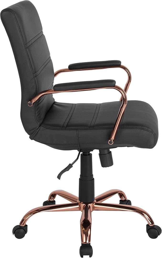 Flash Furniture Whitney Mid-Back Swivel LeatherSoft Desk Chair - Image 12