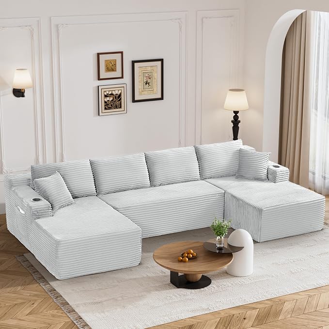 133" Oversized Cloud Boneless Sofa Couch - Image 9