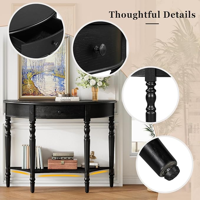 LUMISOL Rustic Console Table - Image 3