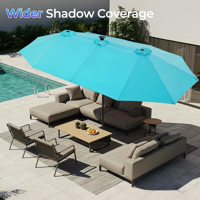 SUPERJARE 13ft Outdoor Patio Umbrella - Image 5
