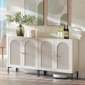 IFBUY Modern Sideboard Buffet Cabinet, 61.75" W Fluted Arched Buffet Cabinet by IFBUYFarmhouseFurniture