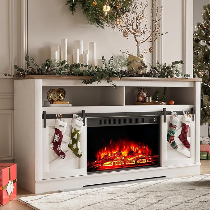 YESHOMY Fireplace TV Stand for Television up to 65+ Inch by SearchallYESHOMY