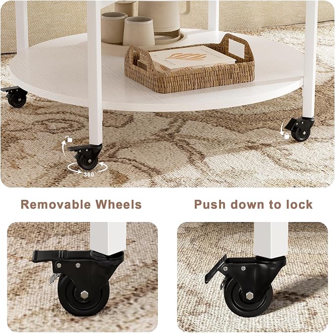 FABATO Round Lift Top Coffee Table - Image 5