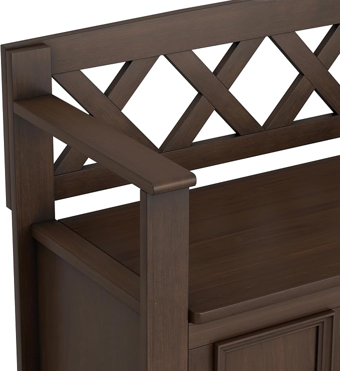 SIMPLIHOME Amherst Entryway Storage Bench - Image 8