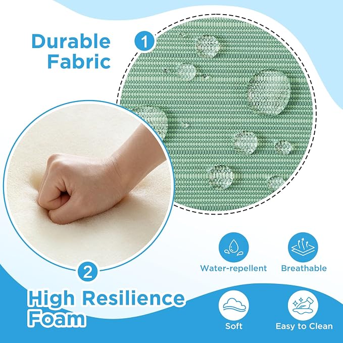 Outdoor Deep Seat & Back Cushion Set, 24 x 24 Inch Water Repellent and Fade - Image 4