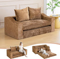 61" Convertible Sofa Bed Loveseat, Memory Foam Boneless Floor Couch by SnugSofeeFoamSofa